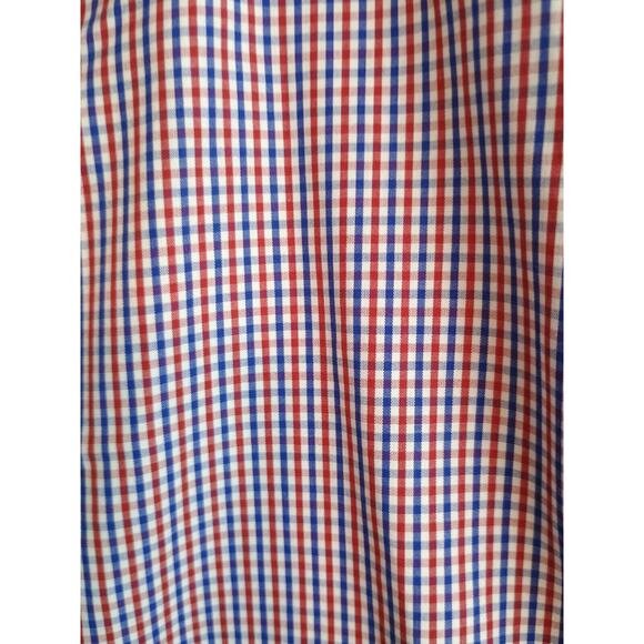 Eton Shirt Men Slim Fit 16/41 Blue Red Check Casual Preppy Office Button Down - Picture 8 of 8